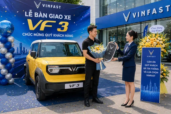 Bàn giao xe VF3 - Vinfast quận 12