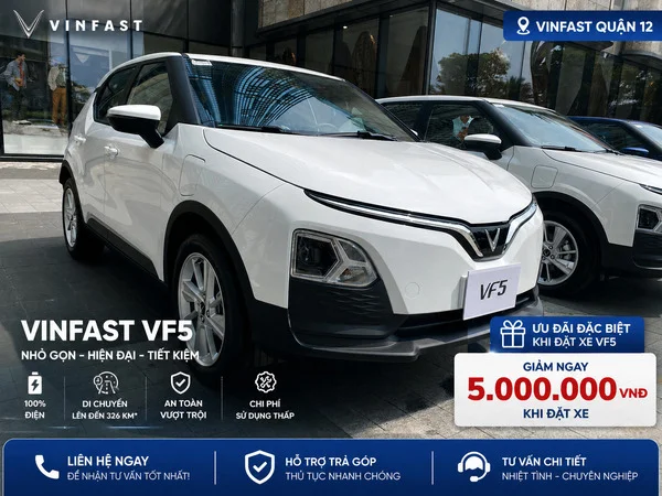 VF5 Vinfast quận 12 Hồ Chí Minh